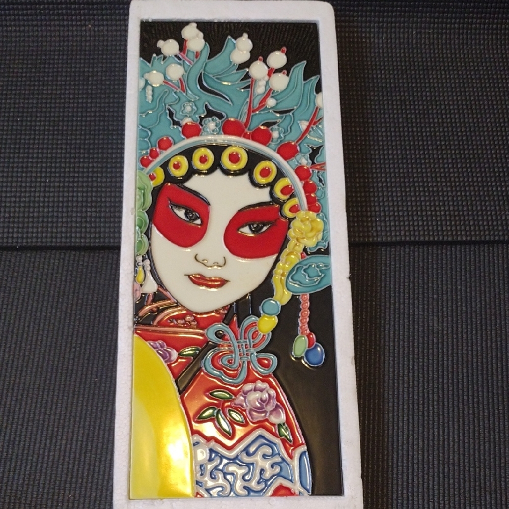 Chinese Opera Ceramic Tile Art/Wall Hanging.